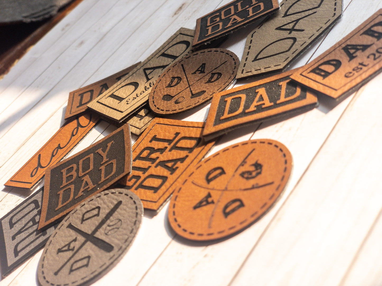 Dad Leatherette Patch Trucker Hat