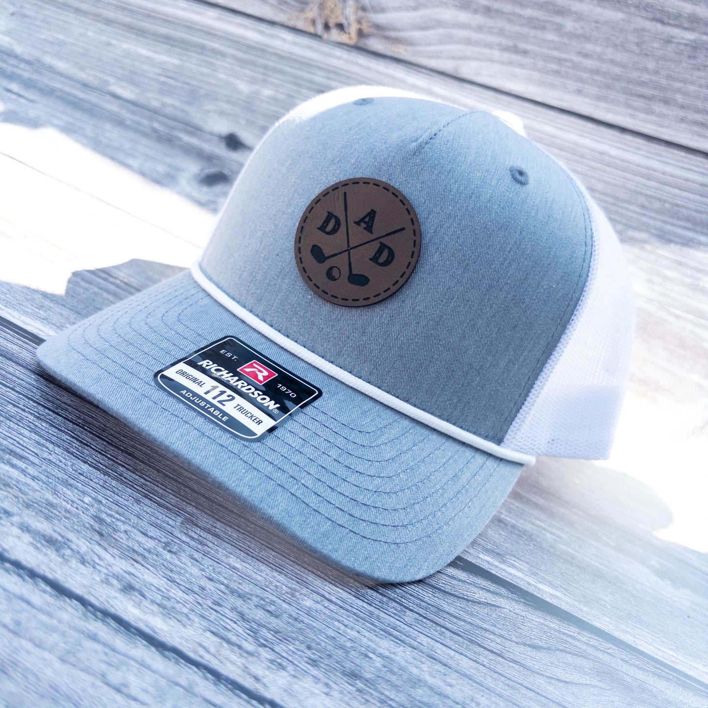 Golf Dad Leatherette Patch Rope Trucker Hat