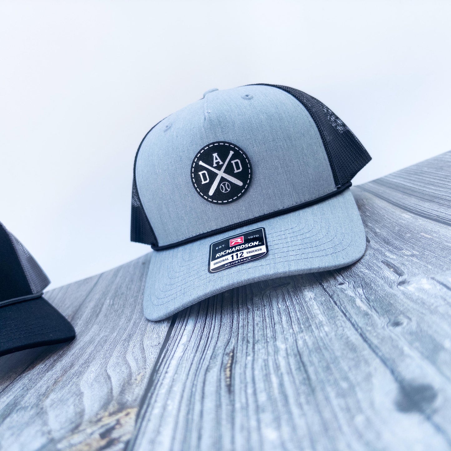 Baseball Dad Leatherette Patch Rope Trucker Hat